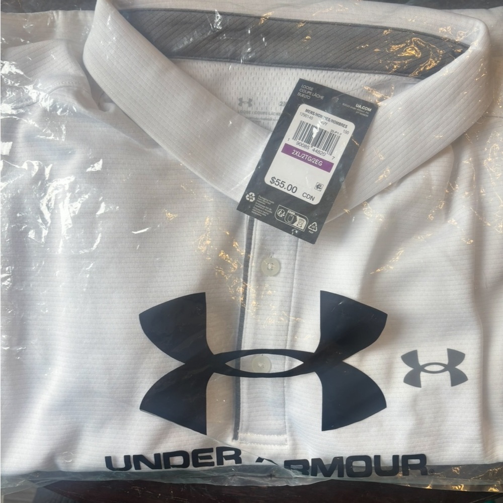 Under Armour Men's Polo Shirt - White and Black
